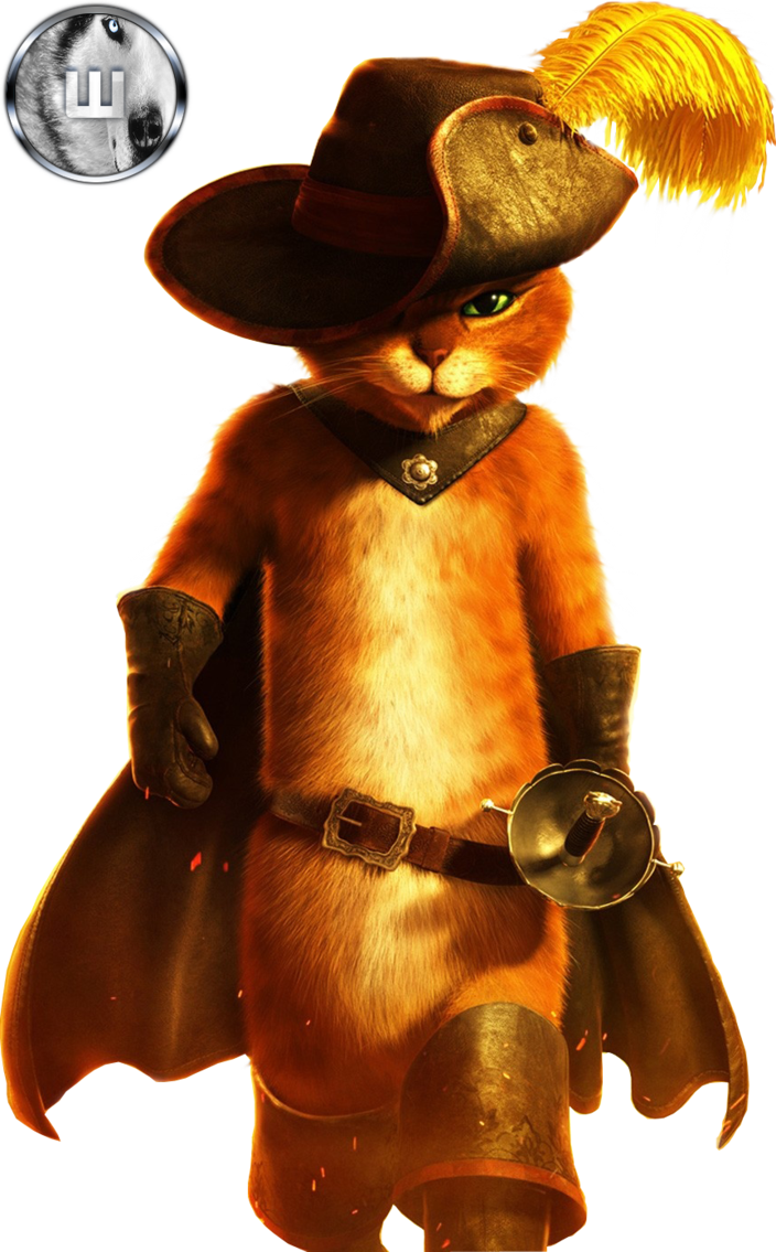 Puss In Boots Character Pose PNG Image