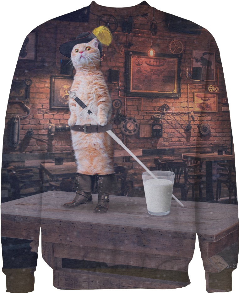 Puss In Boots Standing With Sword PNG Image