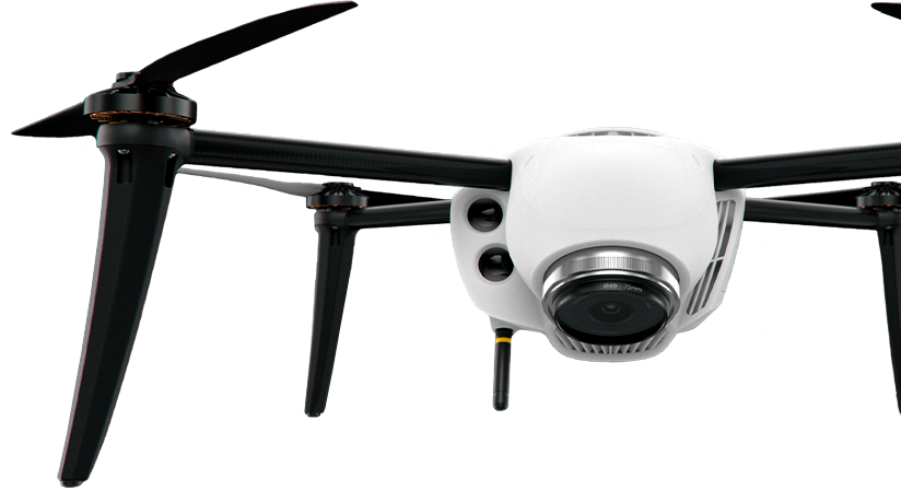 Quadcopter Dronewith Camera PNG Image