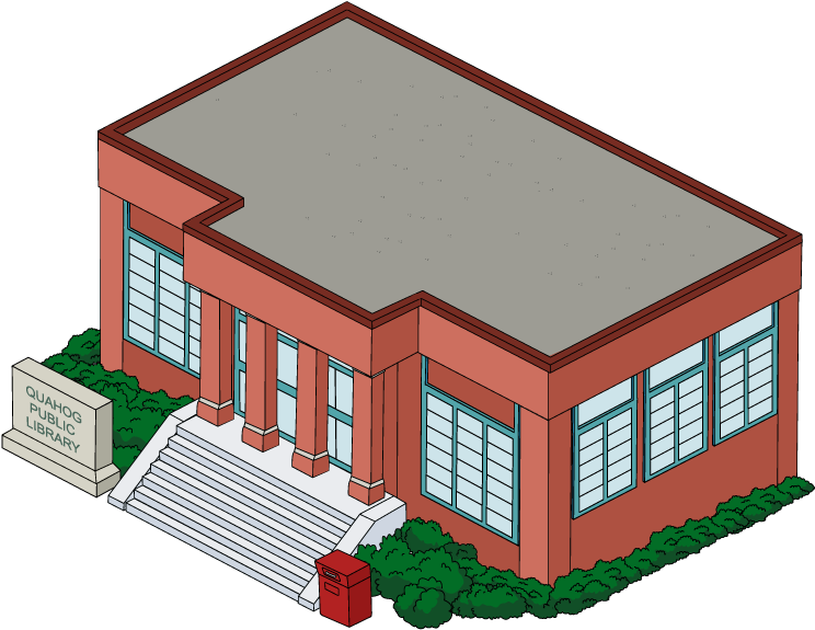 Quahog Public Library Cartoon PNG Image