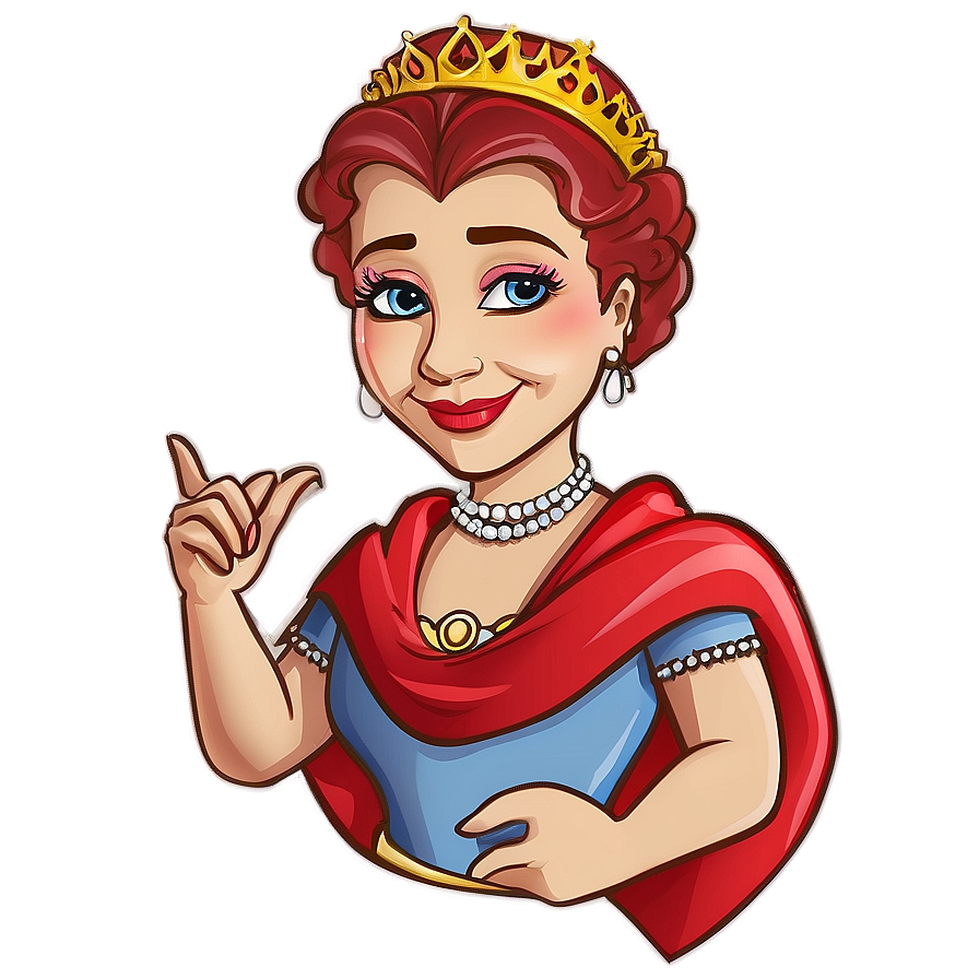 Queen Cartoon Character Png Pof94 PNG Image