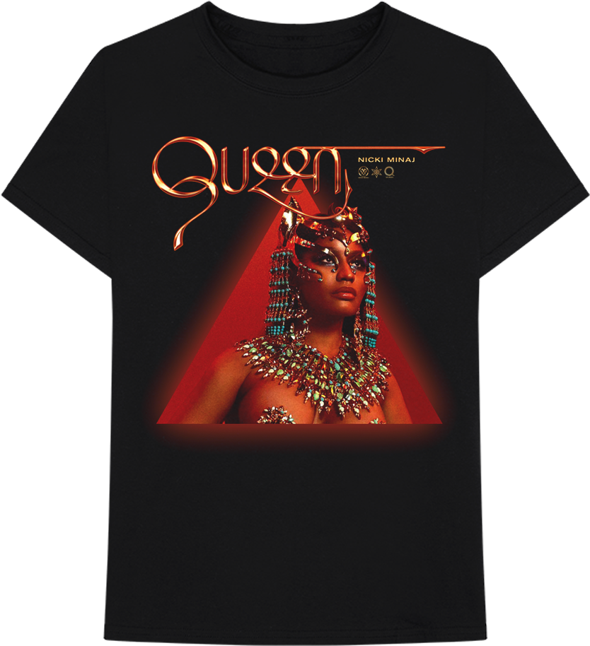 Queen Nicki Minaj Tshirt Design PNG Image