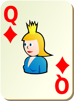 Queenof Diamonds Playing Card PNG Image