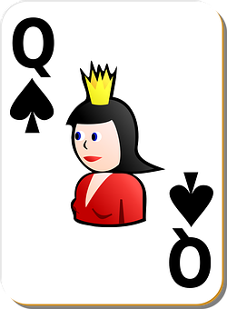 Queenof Spades Playing Card PNG Image