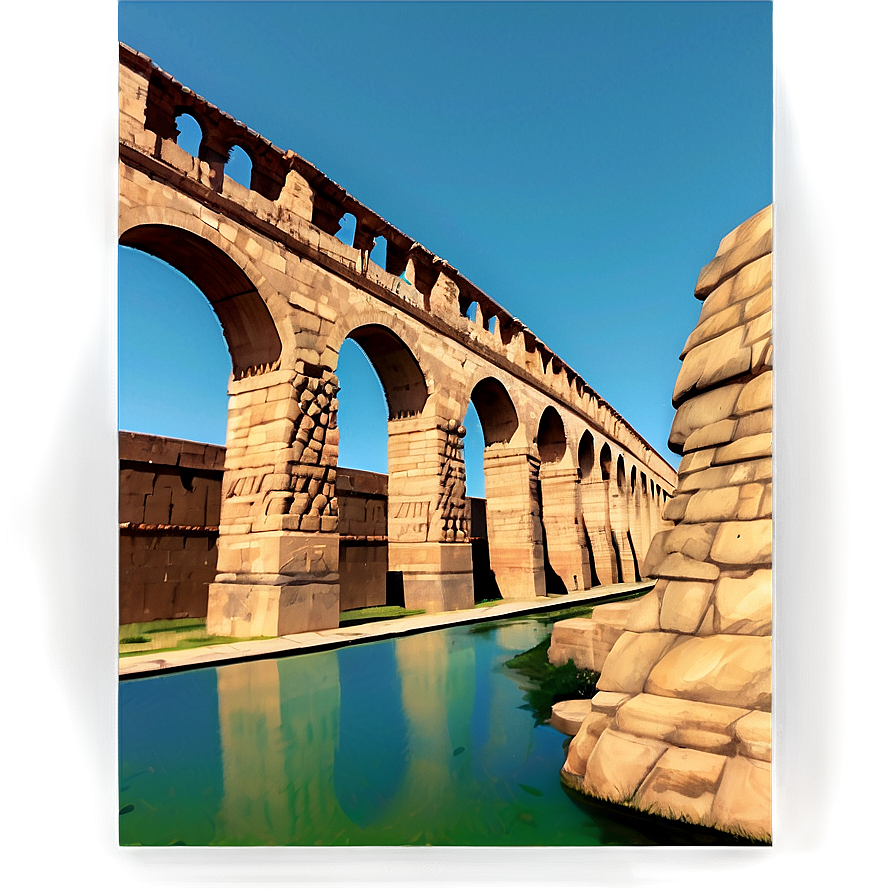 Queretaro Aqueduct Mexico Png Tdm PNG Image