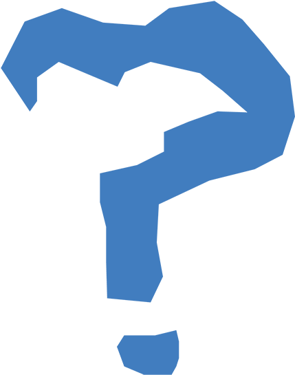 Question Mark Abstract Blue PNG Image