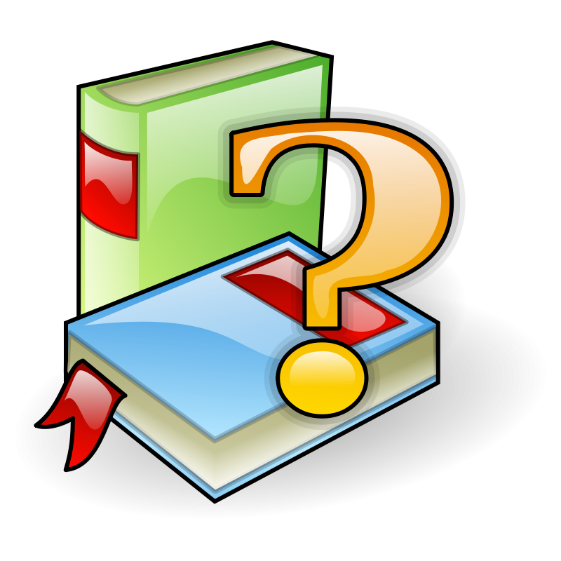 Question Mark Books Icon PNG Image