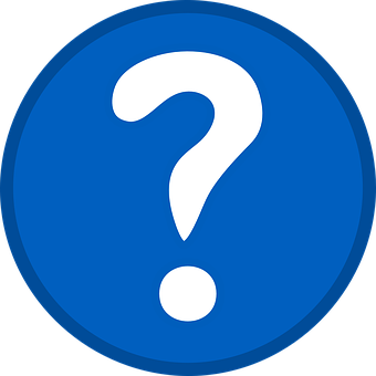 Question Mark Icon Blue Background PNG Image