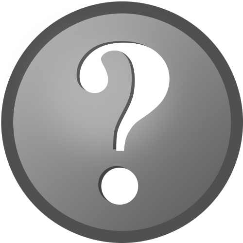 Question Mark Icon Gray Background PNG Image