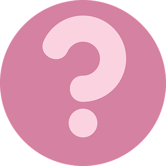 Question Mark Icon Pink Background PNG Image