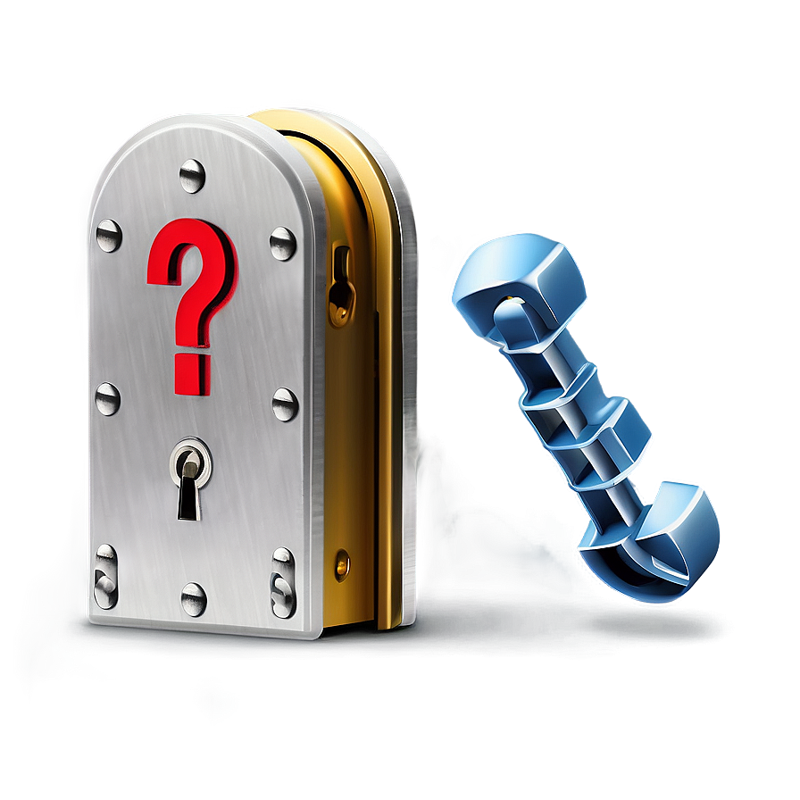 Question Mark In Lock Png 65 PNG Image