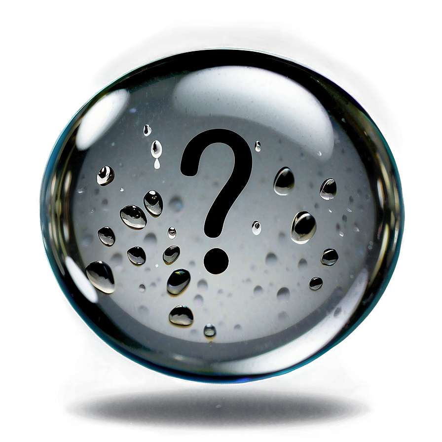 Question Mark In Water Drop Png Ypr PNG Image