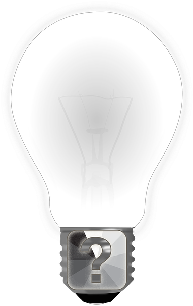 Question Mark Lightbulb Idea Concept PNG Image