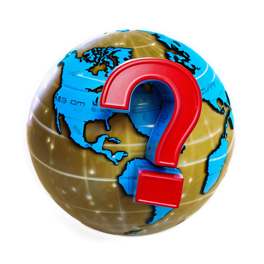 Question Mark On Globe Png Ejn PNG Image