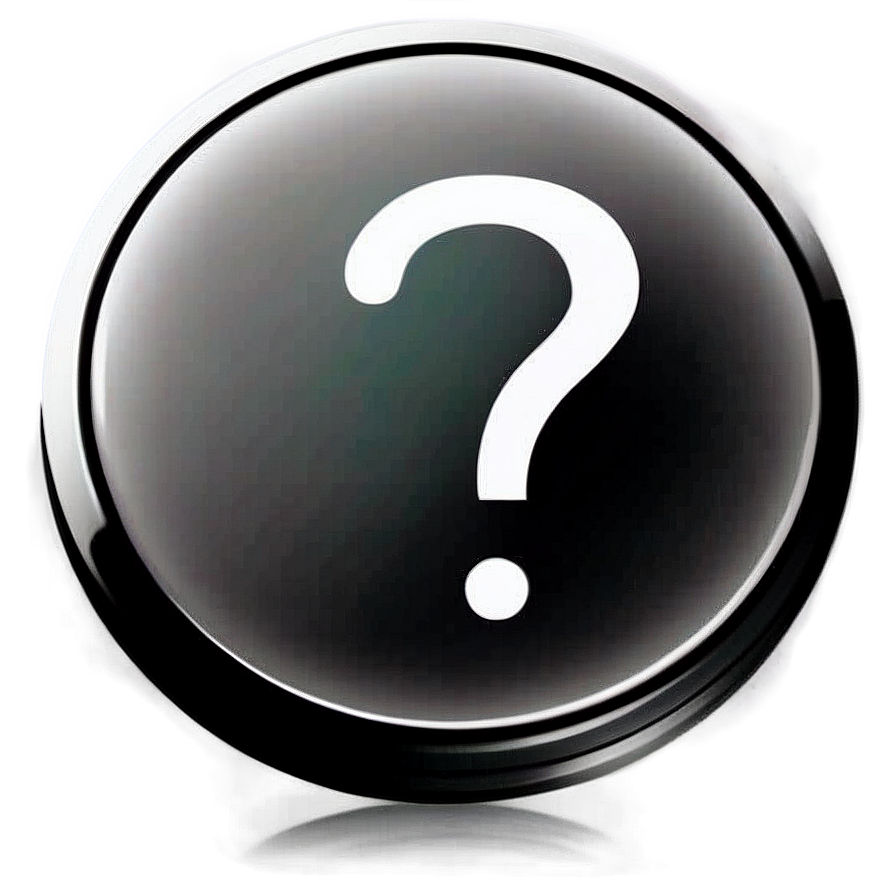 Question Mark Transparent Button Png 05262024 PNG Image