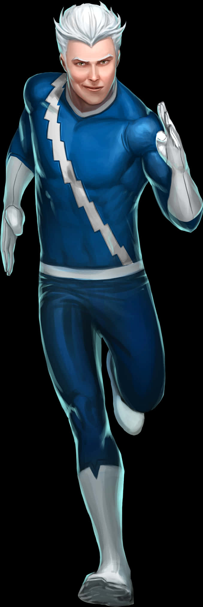 Quicksilver Animated Character Pose PNG Image