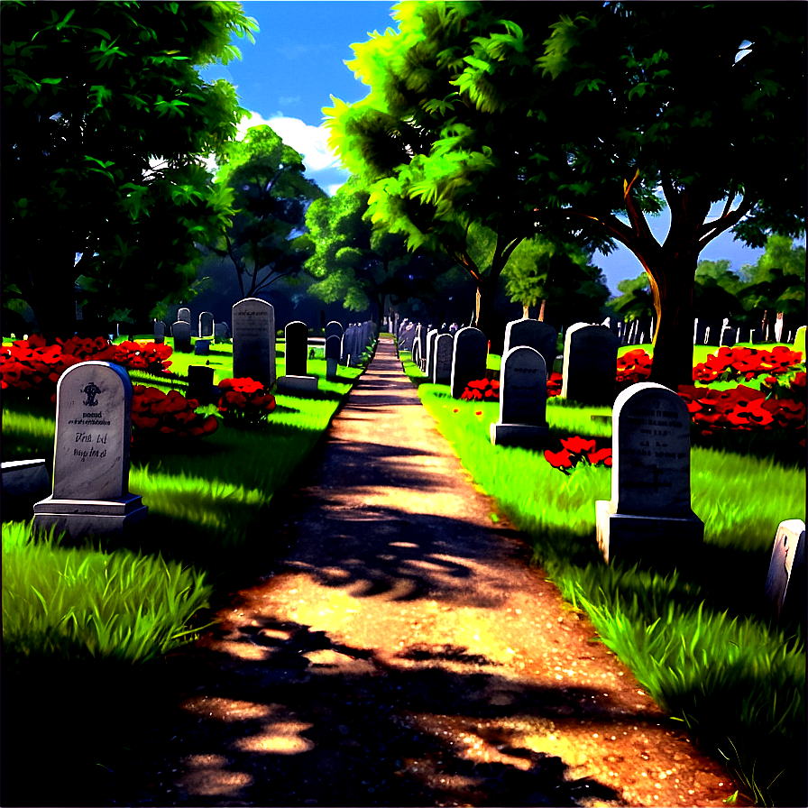 Quiet Cemetery Path Png Ytn14 PNG Image