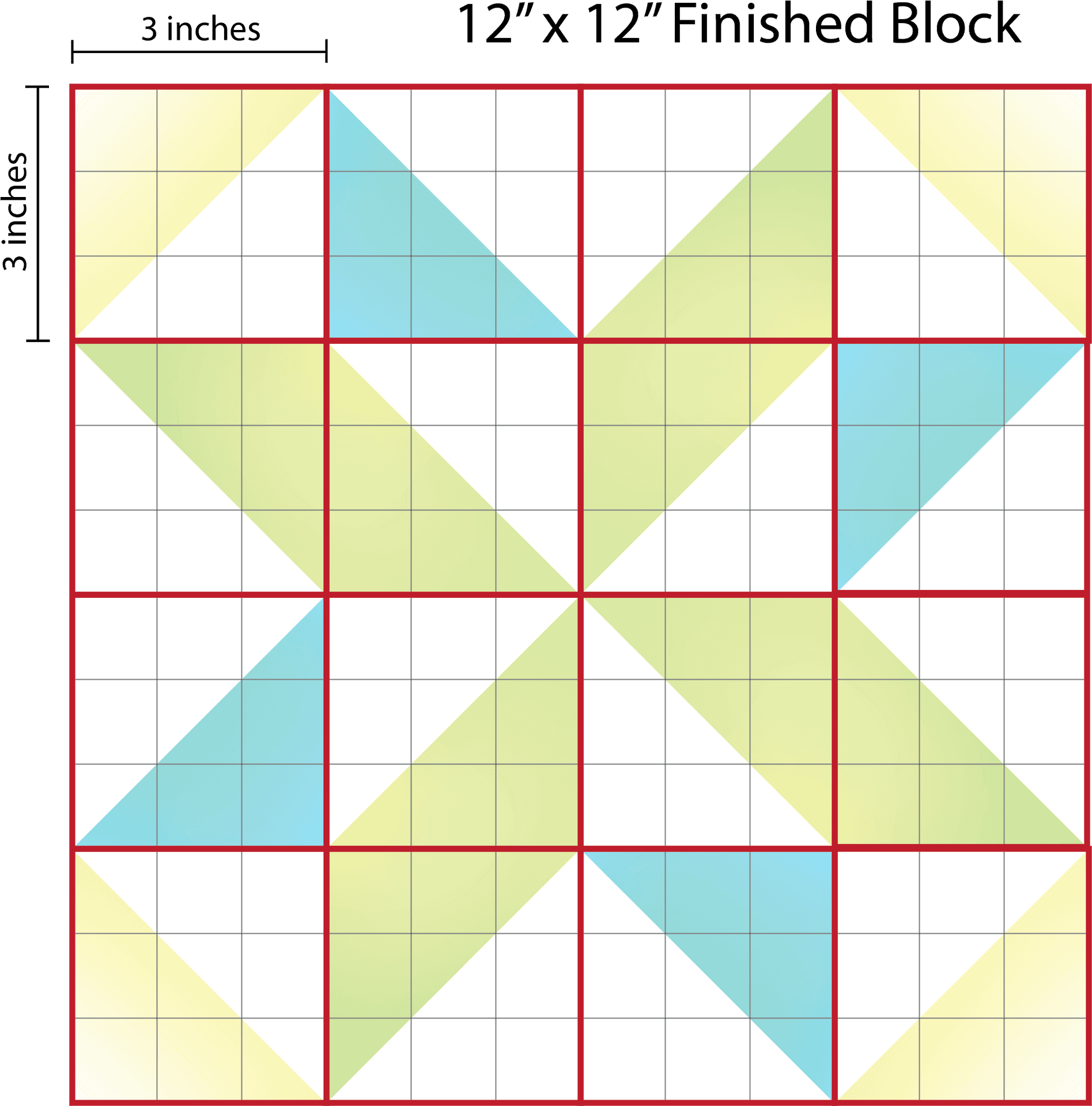 Quilt Block Design Graph Paper PNG Image