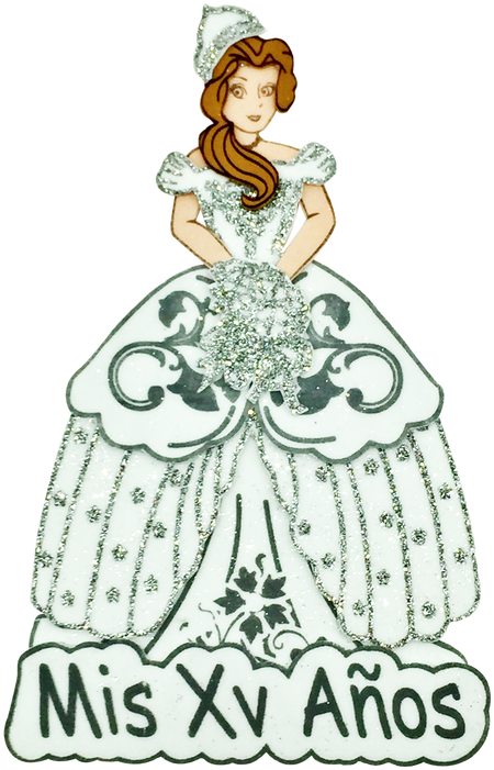 Quinceanera Celebration Figurine PNG Image