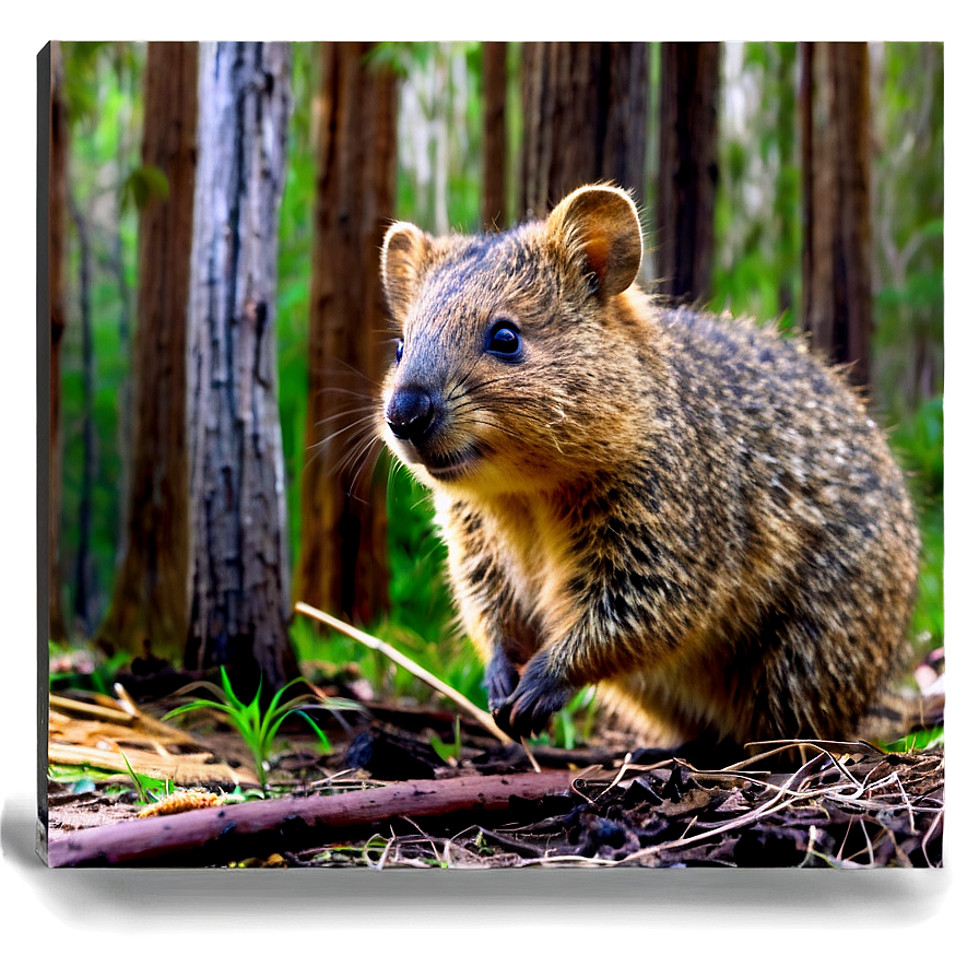 Quokka In Forest Setting Png 06242024 PNG Image