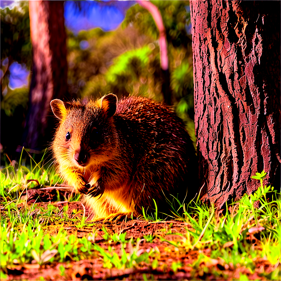 Quokka Under Tree Shade Png 74 PNG Image