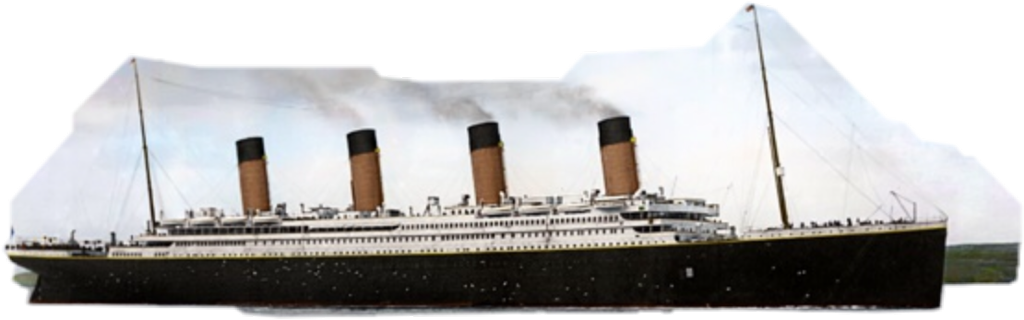 R M S Titanic Ship Profile PNG Image