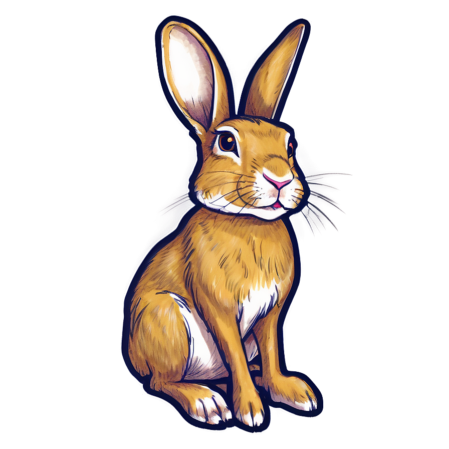 Rabbit Sketch Png Pfc PNG Image