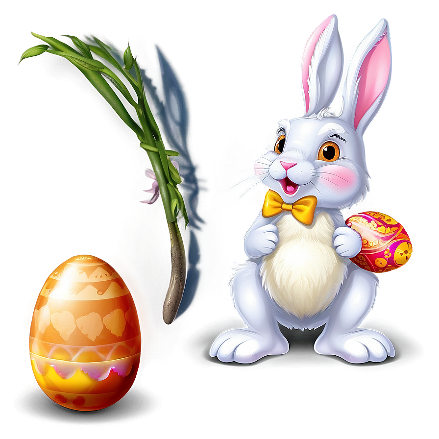 Rabbit With Easter Eggs Png Jpq52 PNG Image