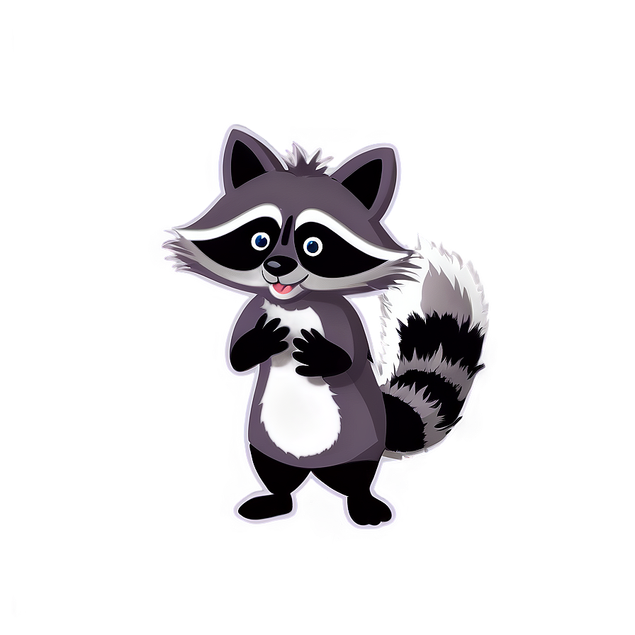 Raccoon Cartoon Character Png Mxe61 PNG Image