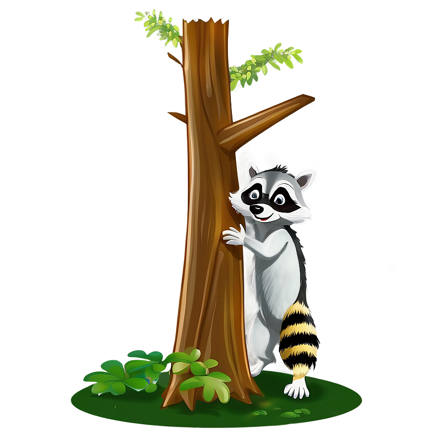 Raccoon Climbing Tree Png 60 PNG Image