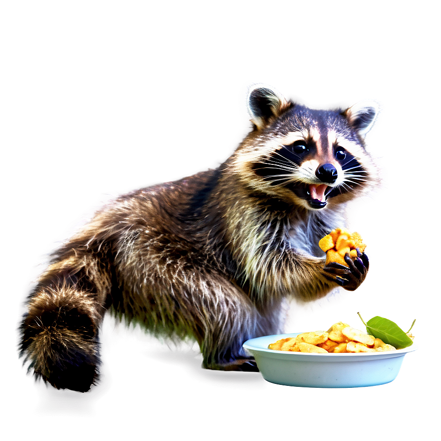 Raccoon Eating Snack Png Jyb PNG Image