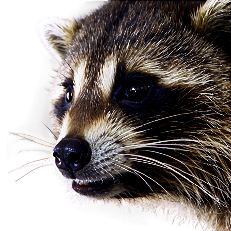 Raccoon Face Close-up Png Xst PNG Image