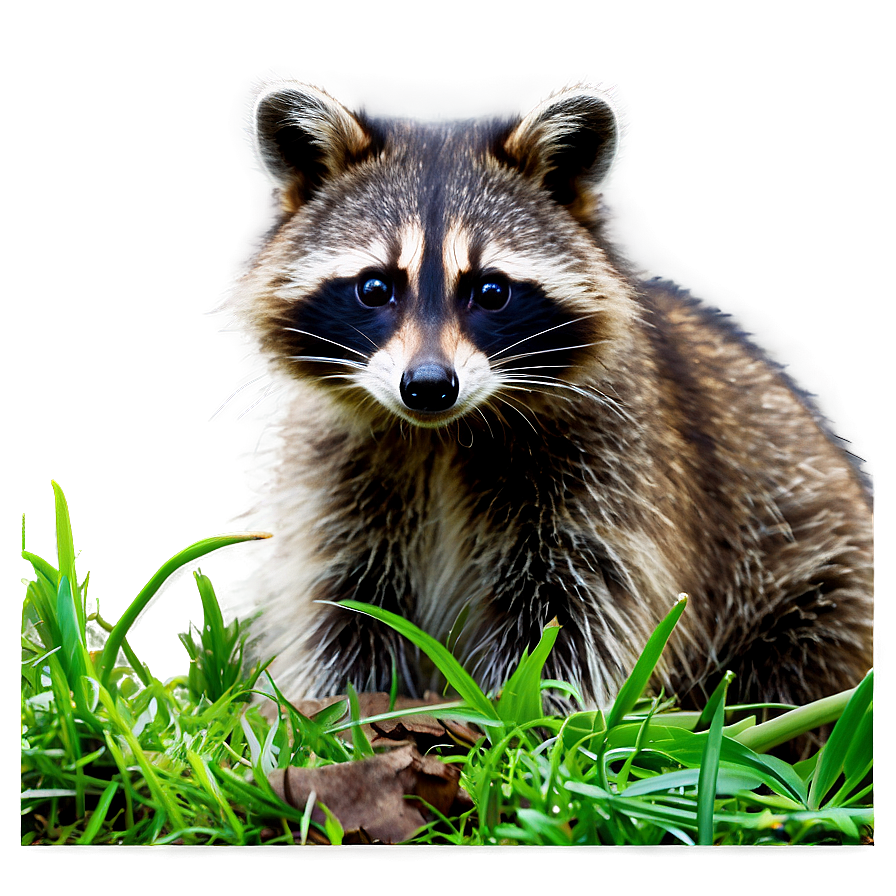 Raccoon In Nature Background Png 2 PNG Image