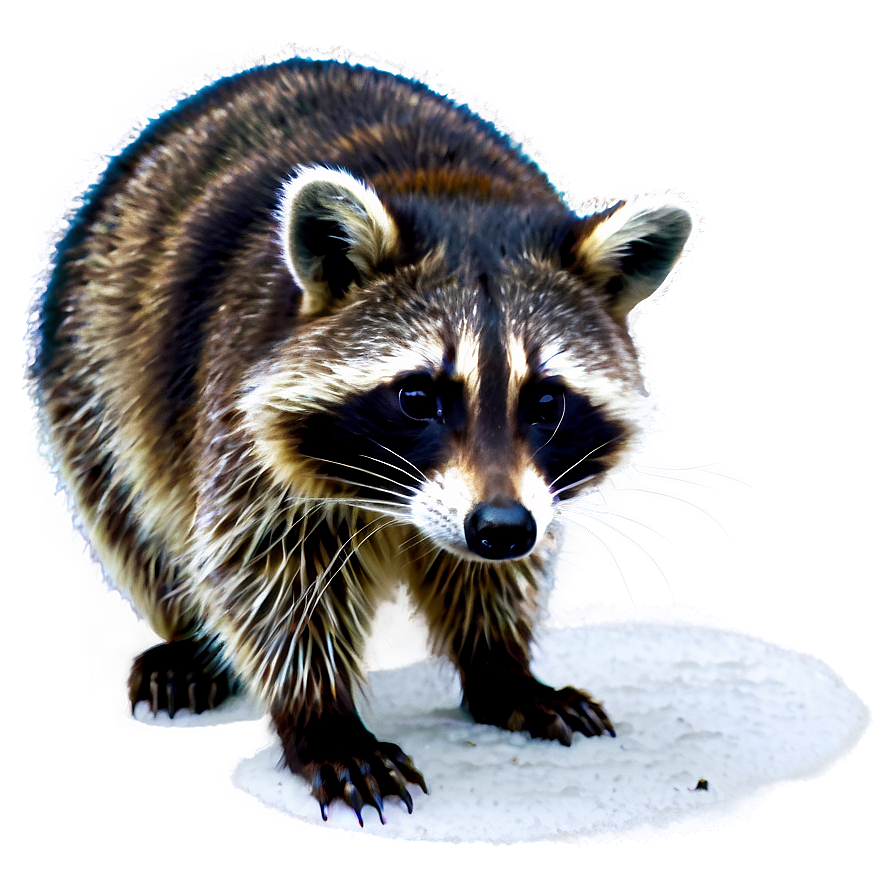 Raccoon In Snow Png 15 PNG Image