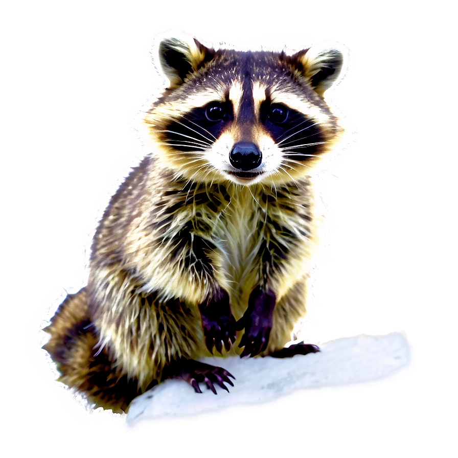 Raccoon In Snow Png Kbm11 PNG Image