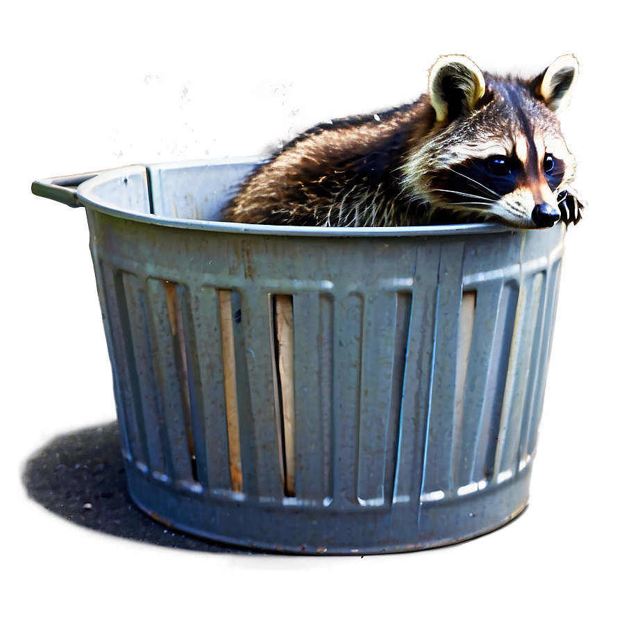 Raccoon In Trash Can Png 56 PNG Image