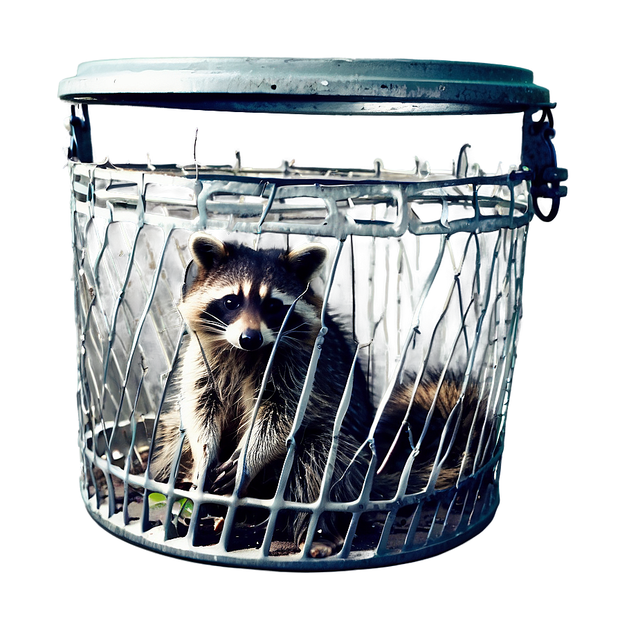 Raccoon In Trash Can Png Fhg PNG Image