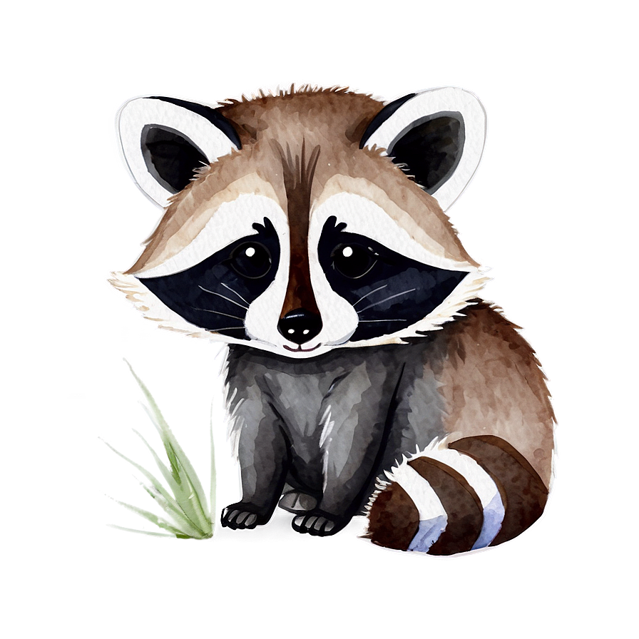 Raccoon In Watercolor Png 97 PNG Image