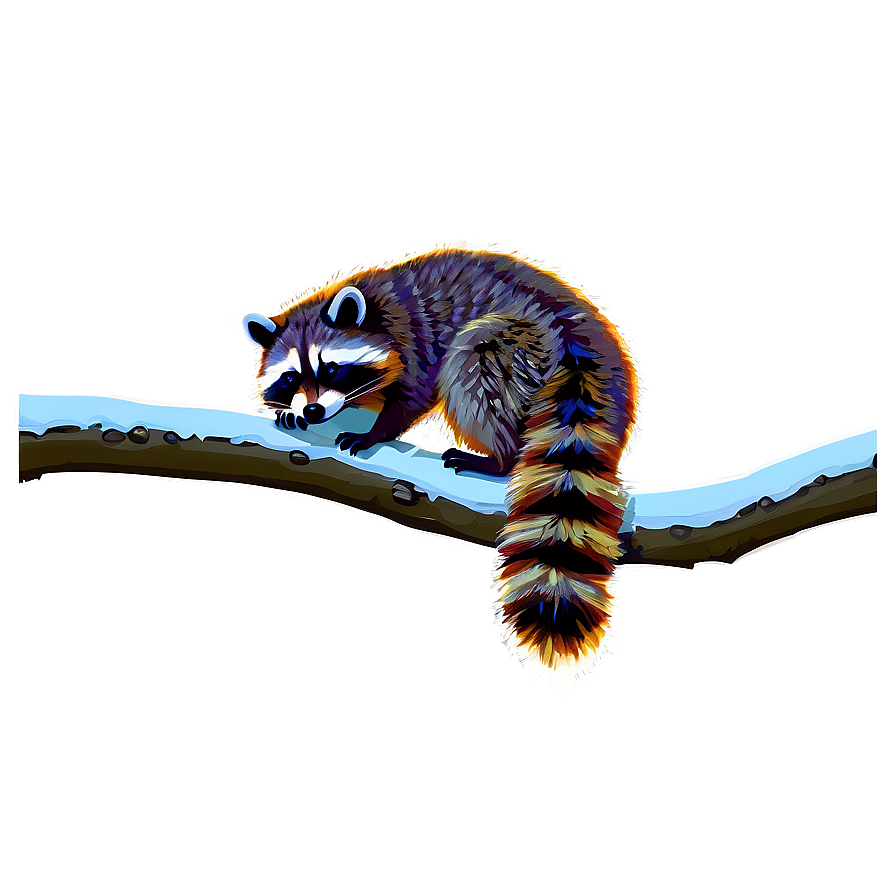 Raccoon On Branch Png 58 PNG Image