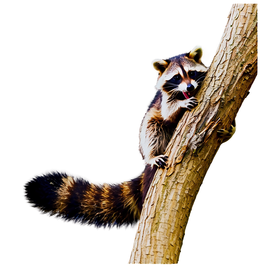 Raccoon On Branch Png Xmu PNG Image