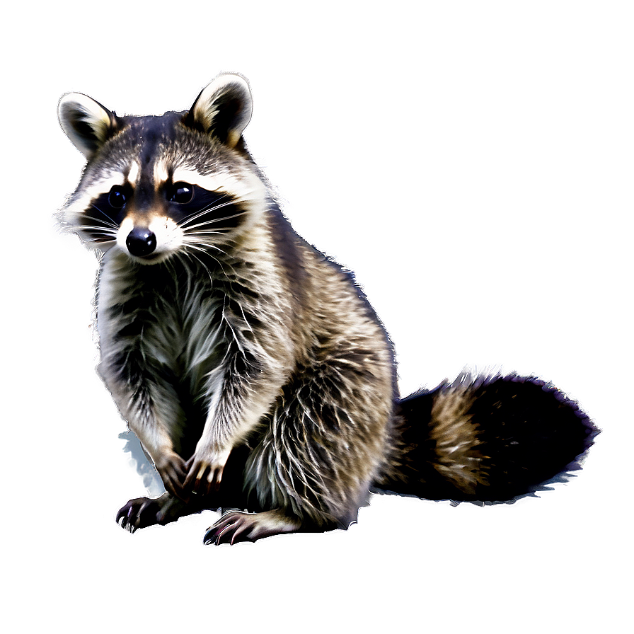 Raccoon Playing With Leaves Png Bfi PNG Image