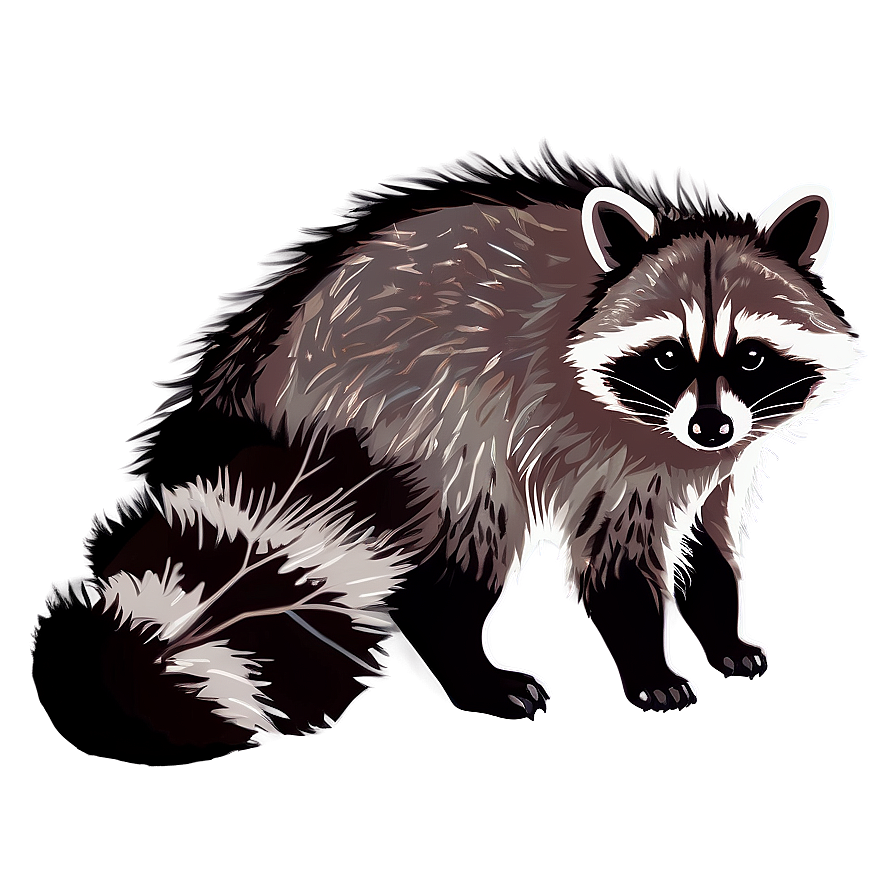 Raccoon Tail Illustration Png Ekh74 PNG Image