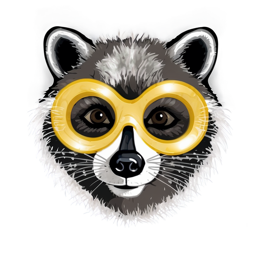 Raccoon With Mask Png Ehr PNG Image