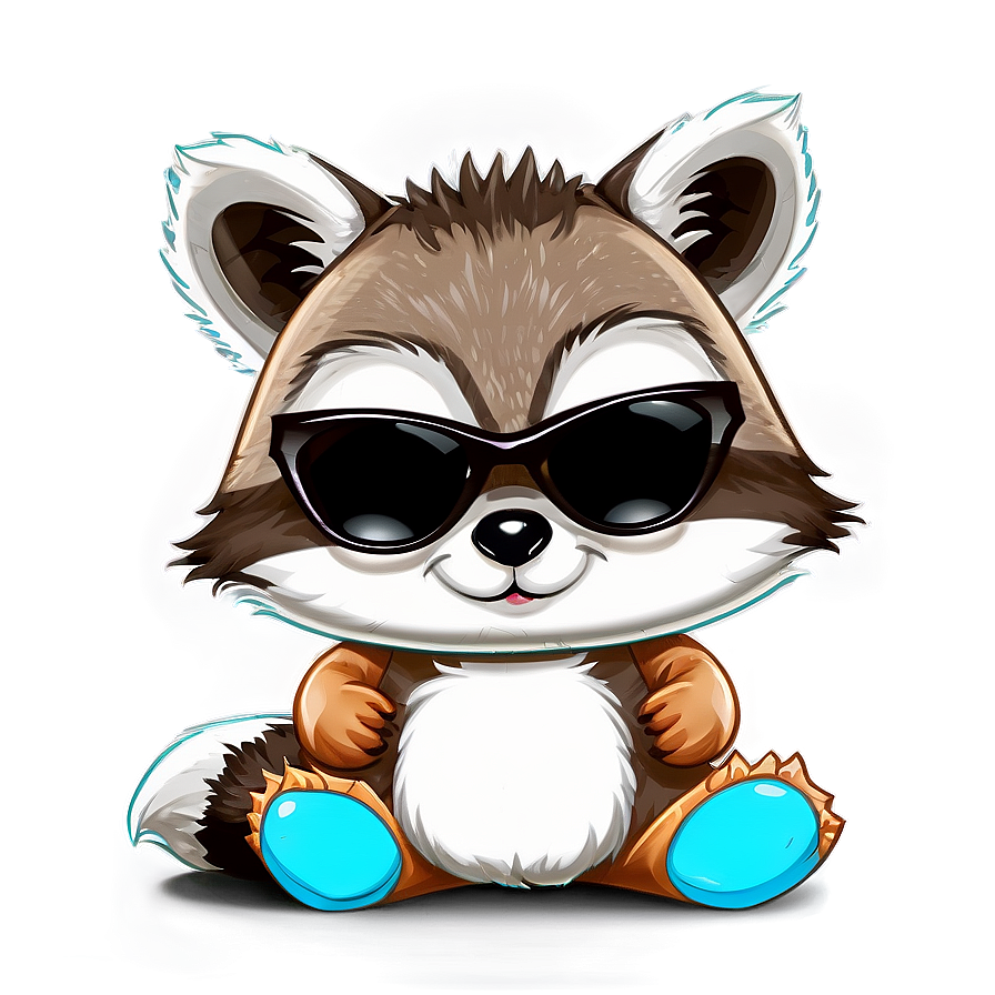 Raccoon With Sunglasses Png Eck PNG Image