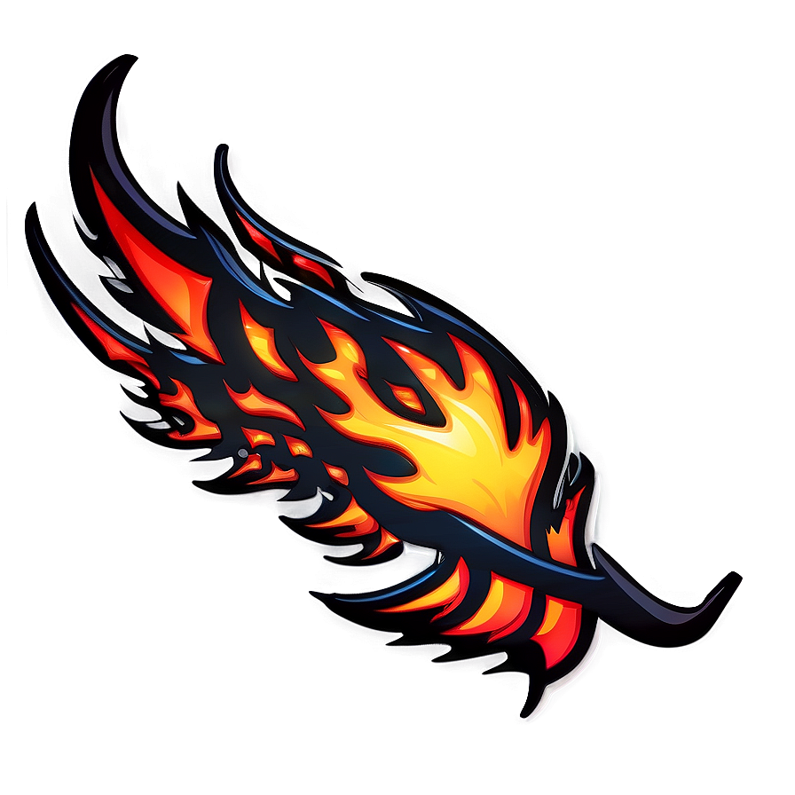 Racing Flames Decal Png Ppr65 PNG Image