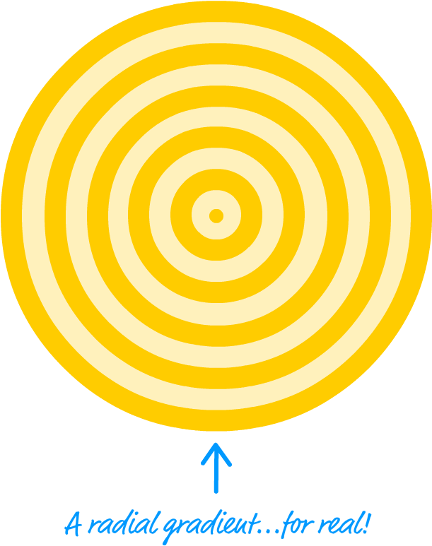 Radial Gradient Illusion PNG Image