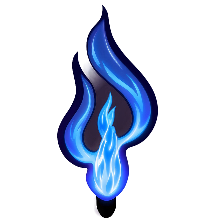 Radiant Blue Flame Png 06202024 PNG Image