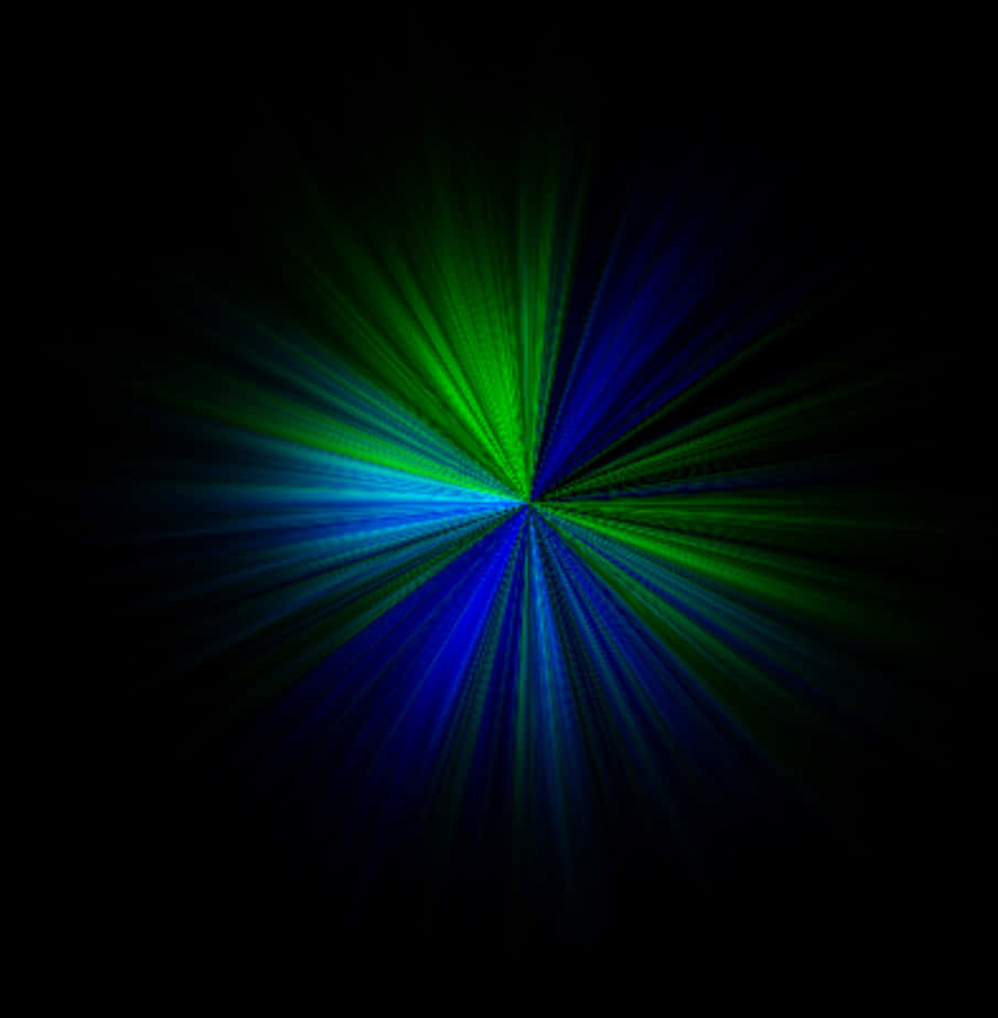 Radiant Blue Green Burst PNG Image