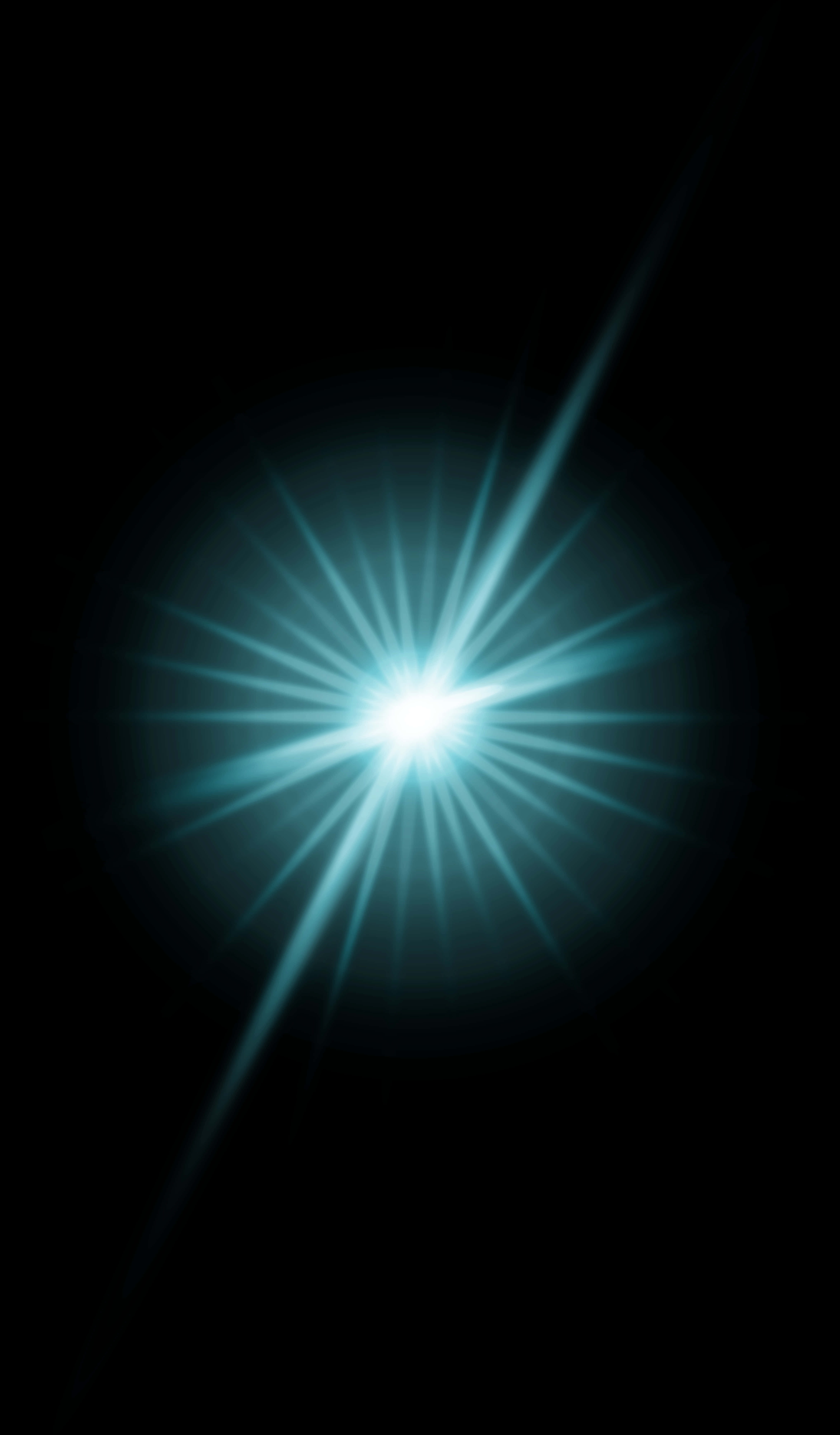 Radiant Blue Light Burst PNG Image