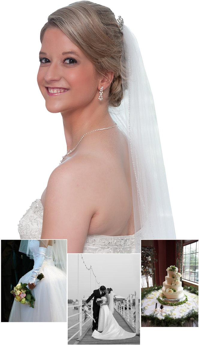 Radiant Bride Portrait PNG Image